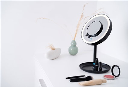 Beurer Miroir Cosmétique BS45LE Noir avec Lumière LED et Grossissement 5x Beurer Miroir Cosmétique BS45LE Noir avec Lumière LED et Grossissement 5x